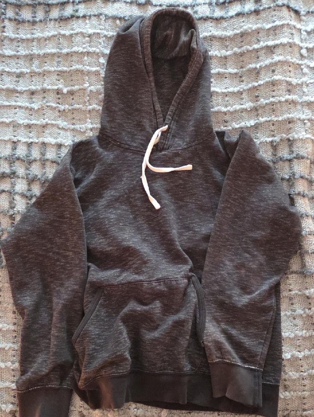 Men's Charcoal Hooded Pullover Sweatshirt - Classic Casual